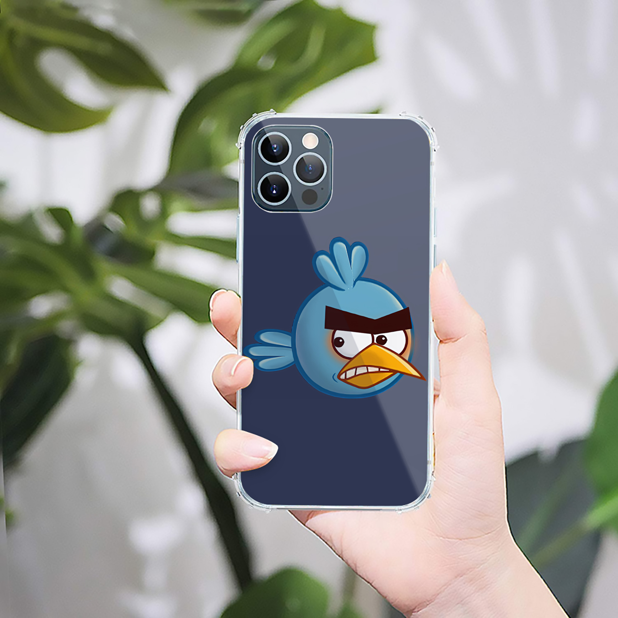 （画像用） Angry Birds アングリーバード 【iPhone 12シリーズ対応】透明スマホケース（クリアソフトケース）